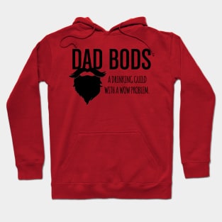 Original Dad Bods Logo - Black Lettering Hoodie